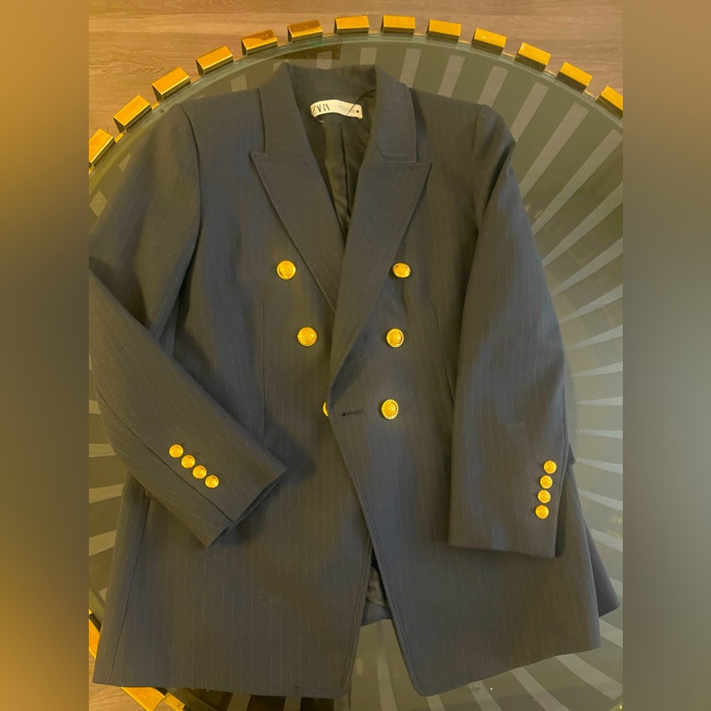 Pinstripe Blazer